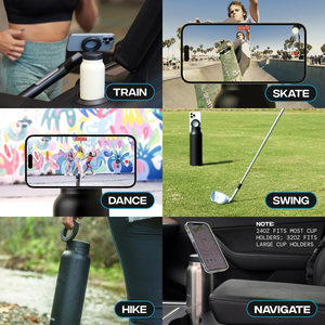 กระบอกน้ำสแตนเลสสุญญากาศสองชั้น ขนาด 32 ออนซ์ ฝาปิดแม่เหล็กสำหรับออกกำลังกาย พร้อมที่วางโทรศัพท์ - Product Image 6