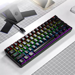 Teclado Mecánico para Juegos K61 con Interruptores Verdes, Rojos, Marrones y Negros, Teclas Desmontables e Iluminación RGB - Product Image 1