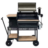 Barbecue à granulés de bois pour l'extérieur Barbecue à granulés pour fumoir Barbecue à charbon vertical pour restaurants