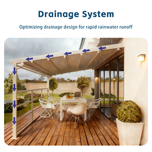 Toldo Retráctil Motorizado <span class=keywords><strong>de</strong></span> Lujo para Patio <span class=keywords><strong>con</strong></span> Cubierta Impermeable para Terraza y Balcón <span class=keywords><strong>de</strong></span> Villa - Espacio Acogedor en Sombra - Product Image 4