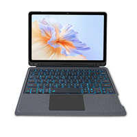 Casing Keyboard Ultra Tipis Lepas Pasang untuk Samsung Galaxy Tab S6 Lite dengan Touchpad Backlit 10.4-inci A9 Plus A11+