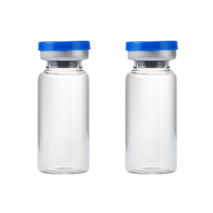 Glass Injection Vials with <b>Rubber</b> Stopper 10ml Sterile Empty Ampoule Bottle Depyrogenated Pharmaceutical Liquid Packaging Vial - Product Image 1