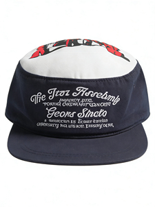 Gorra de Campamento de 5 Paneles con Visera Plana, Directo de Fábrica |   Gorras con Bordado Personalizado y Logotipo Impreso en la Parte Superior |   Gorras al por Mayor OEM ODM para EE. UU., UE, <span class=keywords><strong>AU</strong></span> y Canadá - Product Image 2