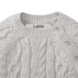 Suéter de Punto Trenzado 100% Algodón Personalizado, Ropa de Bebé para Invierno - Product Image 3