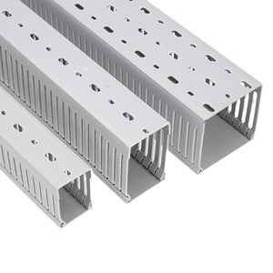 Conduits de câblage de coffre de câbles en <span class=keywords><strong>PVC</strong></span> <span class=keywords><strong>rigide</strong></span> fendu Goulotte électrique <span class=keywords><strong>Conduit</strong></span> de câblage de creux ignifuge industriel - Product Image 6