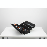 Ensemble d'outils à main pour mécanicien de 67 pièces, clé à douille en acier au carbone CR-V, pince à ressort, tournevis dans un coffret à outils en métal pour la réparation en garage