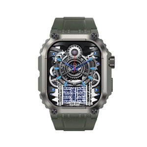 Montre connectée Drioshipping LG101 avec écran de 1,83 pouce, appels Bluetooth, batterie de 410 mAh, étanche IP68, fréquence cardiaque, sports de plein air, pour hommes - Product Image 6