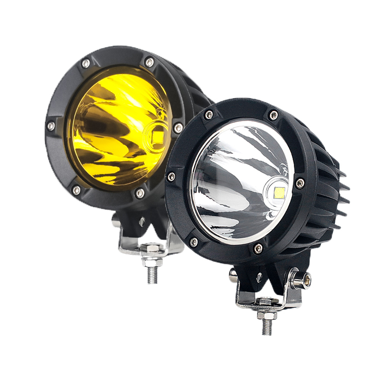 AURORA New Product Round Black 4" Off Road 50W Led Work Light High Power LED Driving Light