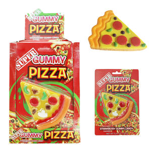 Holeywood <span class=keywords><strong>3D</strong></span> Gummy Candy Super Pizza 150g Gran peso Halal Fruit Sweet Flavored OEM & ODM Supported Private Custom Wholesale - Product Image 1