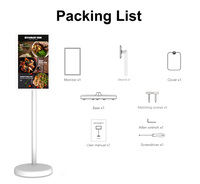 Téléviseur intelligent 32 pouces avec support intelligent, rétroéclairage LED, écran tactile LCD Android, alimenté par batterie, pour le bureau, l'éducation, la maison, les soins de santé