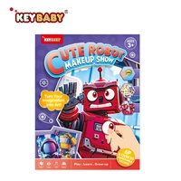 Keybaby – Nouveau livre de coloriage avec 8 motifs personnalisés, style tendance, autocollants de maquillage pour transformer le visage, vente en gros, avec marqueurs pour enfants