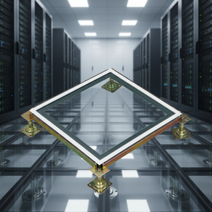 แผ่น<span class=keywords><strong>พื้น</strong></span>กระจกใสสำหรับห้อง IDC ป้องกันไฟฟ้าสถิตย์  ไม่มีขั้นต่ำในการสั่งซื้อ  ขายตรง<span class=keywords><strong>จ</strong></span>ากโรงงาน พร้อมอุปกรณ์เสริม - Product Image 1