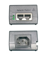 Injecteur PoE OEM/ODM 30W, entrée 90~264Vac, sortie 48Vdc/0.6A, multi-ratios 10G/5G/2.5G/1G, 802.3af/at, pour ordinateurs de bureau, caméras IP et téléphones, certifié CE FCC UL