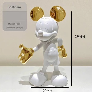 Sáng Tạo Ánh Sáng Sang Trọng Minnie Mickey Búp Bê Trẻ Em Của Phòng Phim Hoạt Hình Phòng Khách Cửa Hàng Trang Trí Nội Thất Nhỏ Màu Đỏ Cuốn Sách Phong Cách Nhựa Thủ Công Mỹ Nghệ - Product Image 5