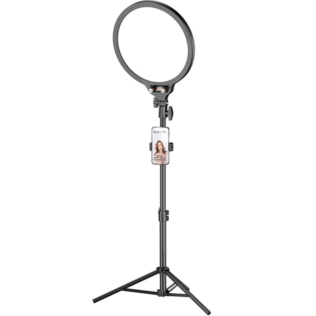 High Quality 10.2 Inch 26 cm Led Ring Selfie Fill Light 2.1m Adjustable Bracket Tripod Set With Mobile Phone Clamp
