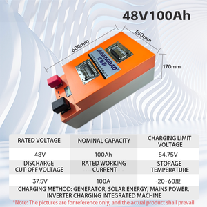 Batterie lithium-ion 48V 100AH 150Ah 200AH, pack de batteries 20Ah 40Ah 65Ah pour voiturette de golf, bateau électrique, moteur de pêche à la traîne, charge USB - Product Image 5