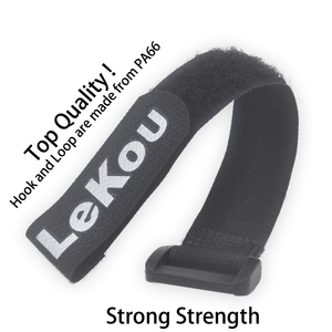 Organizer per cavi in tessuto regolabile autobloccante con gancio e cinturino per bagagli e viaggi - Product Image 2