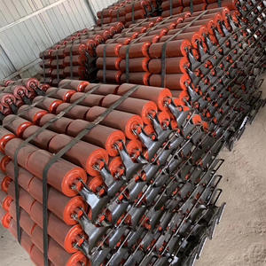 Добыча конвейерной ленты, промышленный несущий ролик, стальной Конвейерный ролик для транспортировки сыпучих материалов - Product Image 5