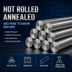 Barre en titane pur de qualité industrielle Gr2, laminée à chaud et recuite, pour la fabrication d'équipements chimiques et de quincaillerie marine - Product Image 3