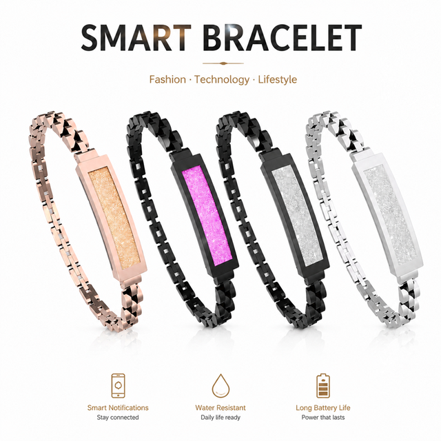 2026 Smart Bracelet Watch Fitness Health Monitoring Alarm Clock AI Sleep Analysis Activities Tracking Zinc Alloy IP68 Waterproof