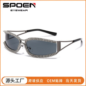 Gafas de Sol de Moda con Marco Completo Estilo Ojo de Gato, Protección UV400 para Mujer - Product Image 5