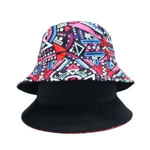 Custom High Quality Unisex <b>Reversible</b> Waterproof Casual <b>Bucket</b> Cap <b>Hat</b> - Product Image 1
