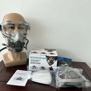 Máscara de media cara personalizada 6200 Cbrn Filter Nuclear Bong Tear <span class=keywords><strong>Anti</strong></span> Radiation Tactical Respirator Mask - Product Image 3