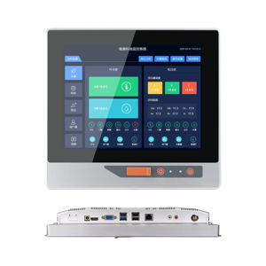 Computadora Industrial Todo en Uno con Pantalla Táctil de Panel de 10.4 Pulgadas, Aleación de Aluminio, IP65, Sin Ventilador, con Botones Frontales, Reinicio USB, Encendido/Apagado - Product Image 4