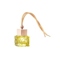 Flacon en verre vide de 10 ml pour diffuseur d'huiles essentielles, à suspendre pour voiture, transparent, ambré, jaune, rouge, bleu