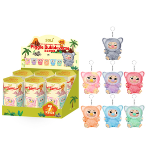 Piggle Bubbleverse deuxième génération poupée Bubble Mart assis fête Macaron Originales Mini peluche boîte aveugle jouets Piggle <span class=keywords><strong>Monster</strong></span> - Product Image 5