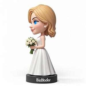 Model karakter pengantin Resin yang dapat disesuaikan mendukung simulasi dan gambar realistis untuk ornamen dan suvenir