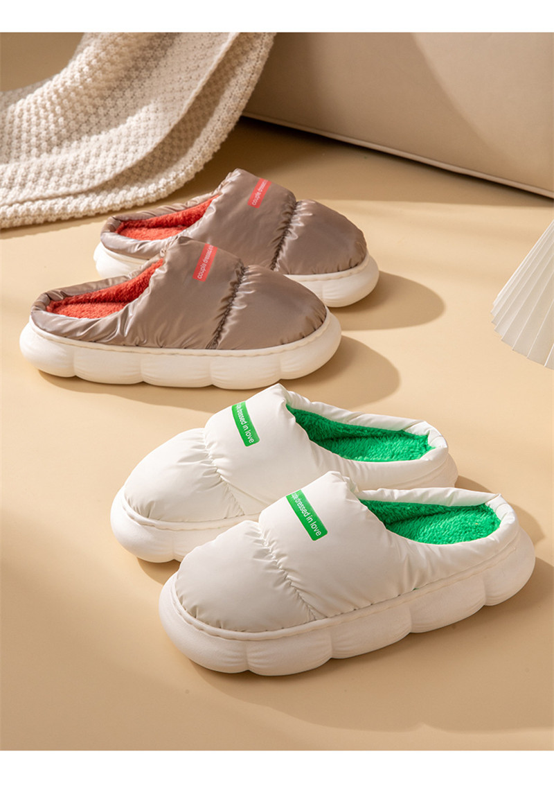 Women Winter Warm Indoor Slippers Men Fuzzy House Slippers Wholesale