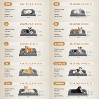 Lit orthopédique personnalisé pour chien avec côtés imperméables en velours cristal, mousse alvéolée en forme de U, canapé pour animaux de compagnie, motif dessin animé tendance, fabrication OEM