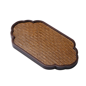 Bamboo <b>Tea</b> <b>Tray</b> Set With Various Shapes For <b>Tea</b> Serving Elegant Handmade Coasters And <b>Trays</b> Household Use - Product Image 5