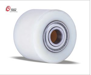 HERGESTELLT ZU BESTELLEN 800kg Last Hochleistungs-Rollen rollen aus weißem <span class=keywords><strong>Nylon</strong></span> 80mm -200mm Kugellager räder - Product Image 3