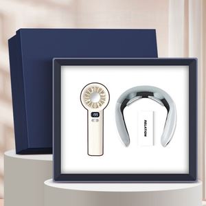 Customized Logo Color Enterprise Customization Fan+Neck Massage Device 2-in-1 Set Electronic Gift Set Paper - Product Image 5