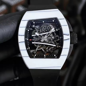 2026 New High-Quality Luxury Men's Mechanical WatchTourbillon Carbon FiberTrendy Sports WatchClassic Barrel-ShapedWatch RM61-01 - Product Image 3