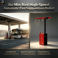 Robot Pemadam Kebakaran Otomatis Kecepatan Tinggi Jiu-Min Bird dengan Agen Novec 1230 untuk Stasiun Gas LNG, Pengisi Daya Kendaraan Listrik Energi Baru, dan Keamanan Kebakaran