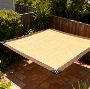 <span class=keywords><strong>Voile</strong></span> d'<span class=keywords><strong>ombrage</strong></span> beige en HDPE stabilisée anti-UV, robuste, pour patio, jardin, cour, piscine, protection solaire extérieure - Product Image 5