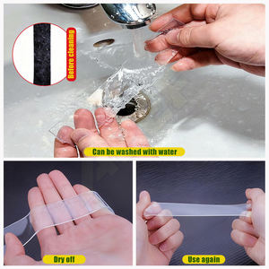 Cinta Adhesiva de Doble Cara Nano <span class=keywords><strong>para</strong></span> Fijación de Tapices, Cinta Adhesiva Transparente y Removible de Alta Resistencia <span class=keywords><strong>para</strong></span> Paredes - Product Image 3