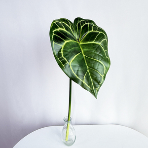 Foglia Artificiale Singola Meili in Plastica Verde per Decorazioni Floreali - Offerta Speciale - Product Image 2