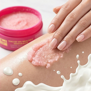 Y604 Yoko Gold Yogurt Spa Milk Salt Shower Bath 380g. for Skin Lightening Enriched Vitamin E, Milk Protein and Yogurt Filtrate - Product Image 5