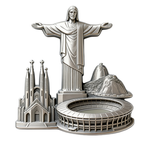 Décorations touristiques personnalisées de différents pays, artisanat métallique <span class=keywords><strong>3D</strong></span>, mignonnes décorations Art Déco pour mariage et Pâques, durables pour réfrigérateur, conception gratuite - Product Image 4