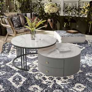 <span class=keywords><strong>Table</strong></span> <span class=keywords><strong>console</strong></span> <span class=keywords><strong>extensible</strong></span> en métal moderne de luxe, ensemble de meubles pour le salon, pour l'entrée - Product Image 4