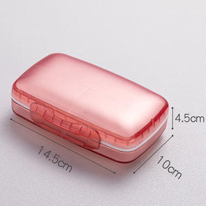 Vente en gros d'usine, boîte à pilules en plastique à huit compartiments de grande capacité, boîte de rangement étanche, doublure intérieure amovible, pilules pour une semaine - Product Image 3