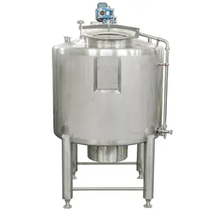 Harga pabrik tangki air baja tahan karat 1000 liter tangki pencampur jus buah