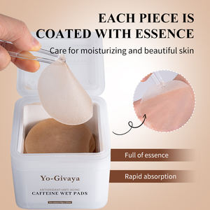 OEM/ODM Koffie-inhoudende veganistische kruiden revitaliserende pads |   Verlichtende + Verhelderende + Ontzwellingende + Verjongende + Direct Verfrissende - Product Image 3