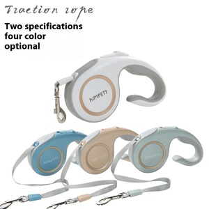 Tali traksi teleskopik otomatis, untuk anjing pola Solid nilon 3M sabuk berjalan luar ruangan Teddy Cat gigitan anjing - Product Image 4