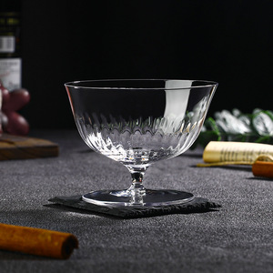 En stock – Verres modernes soufflés à la main en <span class=keywords><strong>cristal</strong></span> : verres highball, verres à vin rouge côtelés en forme <span class=keywords><strong>de</strong></span> tulipe, flûtes à <span class=keywords><strong>champagne</strong></span> - Product Image 6