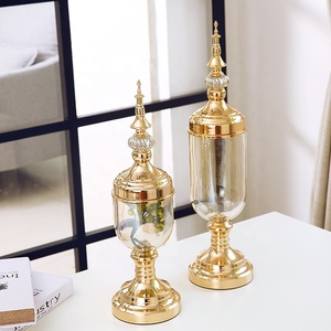 Vase à fleurs artificielles en métal avec verre, utilisé <span class=keywords><strong>pour</strong></span> <span class=keywords><strong>centre</strong></span> <span class=keywords><strong>de</strong></span> <span class=keywords><strong>Table</strong></span> <span class=keywords><strong>de</strong></span> noël - Product Image 2